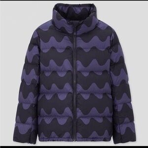 UNIQLO ✖️Marimekko Kids Purple and Black Puffer Jacket size 5-6